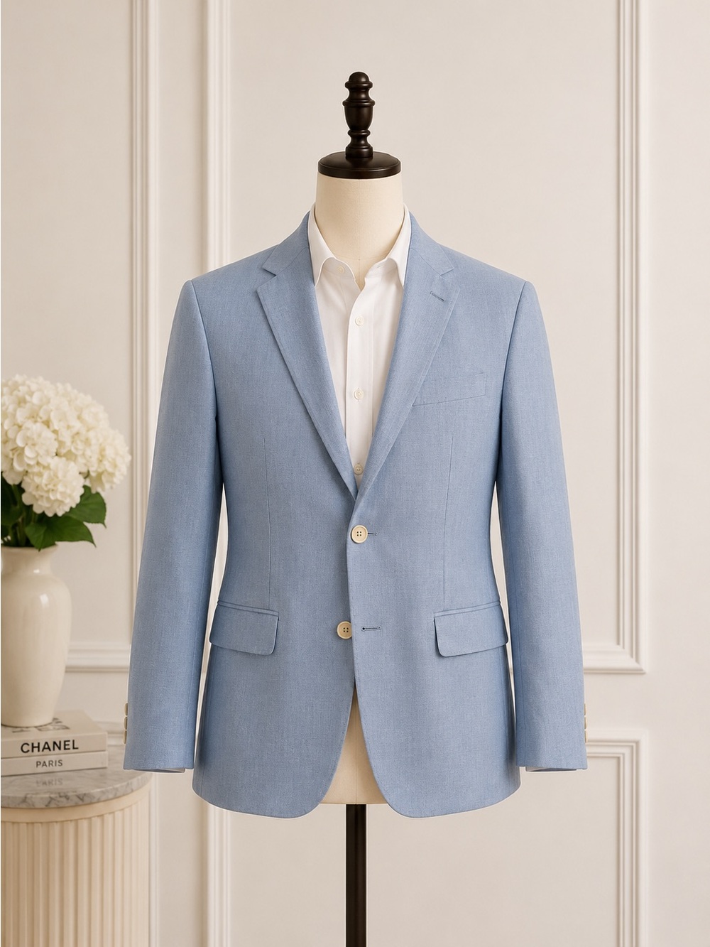 Tommy Hilfiger Light Blue Two-Button Men's Blazer